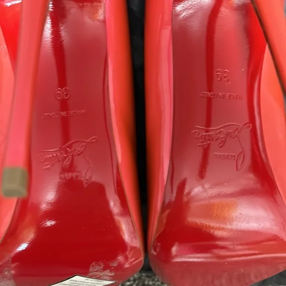 NWOT Christian Louboutin So Kate 120 Barbie Hot Fluor Metal Pink 39 EU Florida - Picture 3 of 8